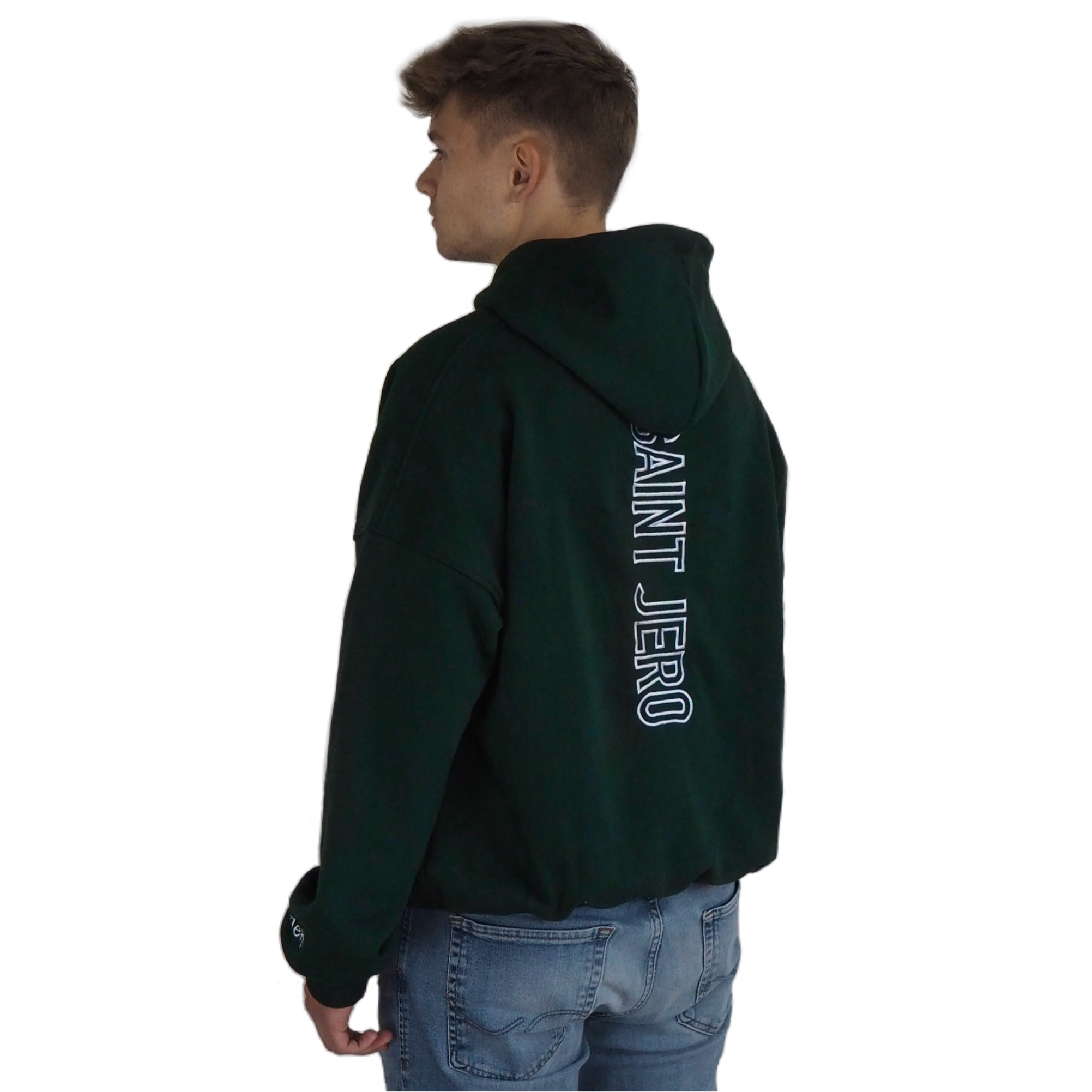 Green Zip Hoodie